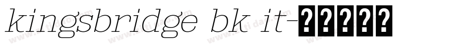 kingsbridge bk it字体转换